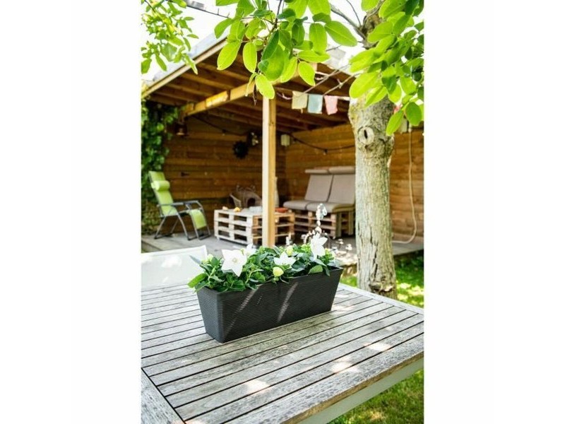 Саксия Garden ID Черен 50 x 16 x 16 cm