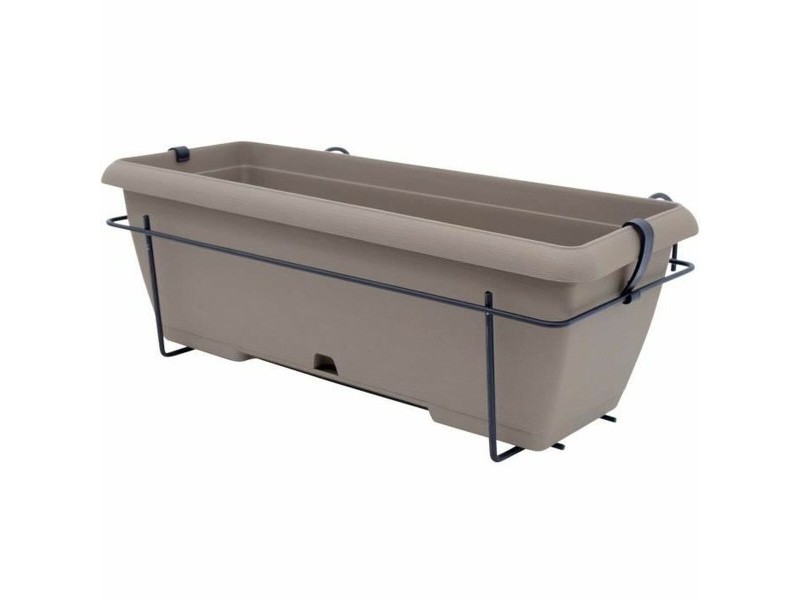 Саксия Garden ID Тъмнокафяв Ефект камък 50 cm Саксия Garden ID Тъмнокафяв Ефект камък 50 cm