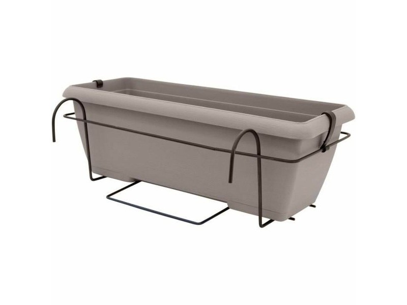 Саксия Garden ID Тъмнокафяв Ефект камък 50 cm