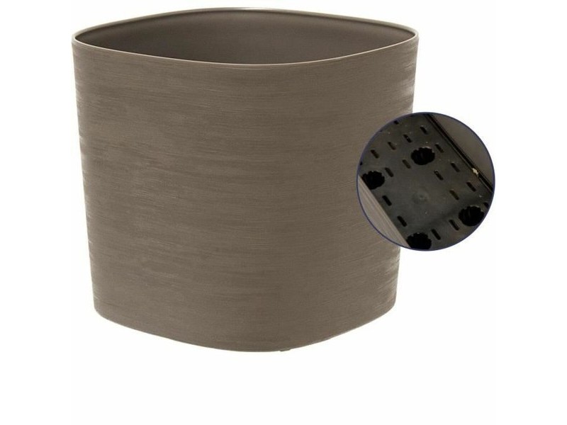 Саксия за самостоятелно поливане Garden ID Тъмнокафяв 30 x 30 cm
