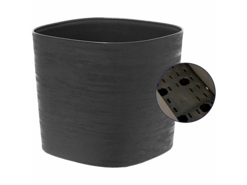 Саксия за самостоятелно поливане Garden ID Черен 40 x 40 cm