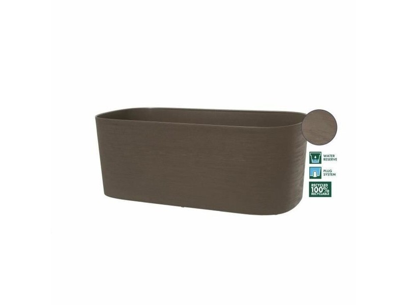 Самополиваща Сеялка Garden ID Тъмнокафяв 50 x 17 cm