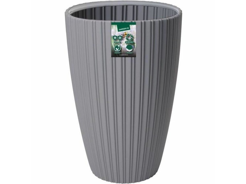 Саксия Garden ID Fancy Сив полиетилен 40 x 58 cm