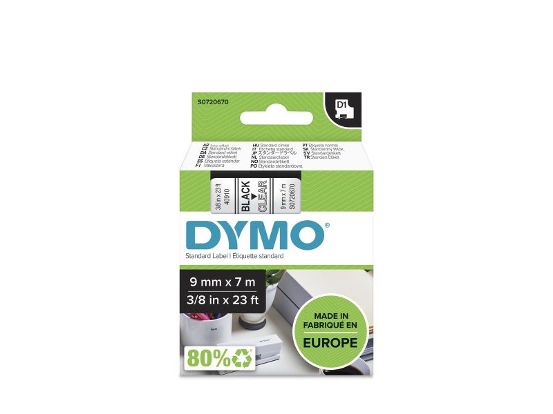 Ламинирана лента за етикетиране Dymo LM D1 Черен