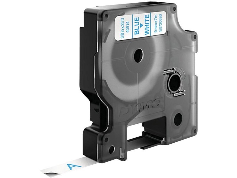 Ламинирана лента за етикетиране Dymo D1 40914 9 mm LabelManager™ Бял Син (5 броя)