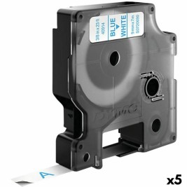 Ламинирана лента за етикетиране Dymo D1 40914 9 mm LabelManager™ Бял Син (5 броя)