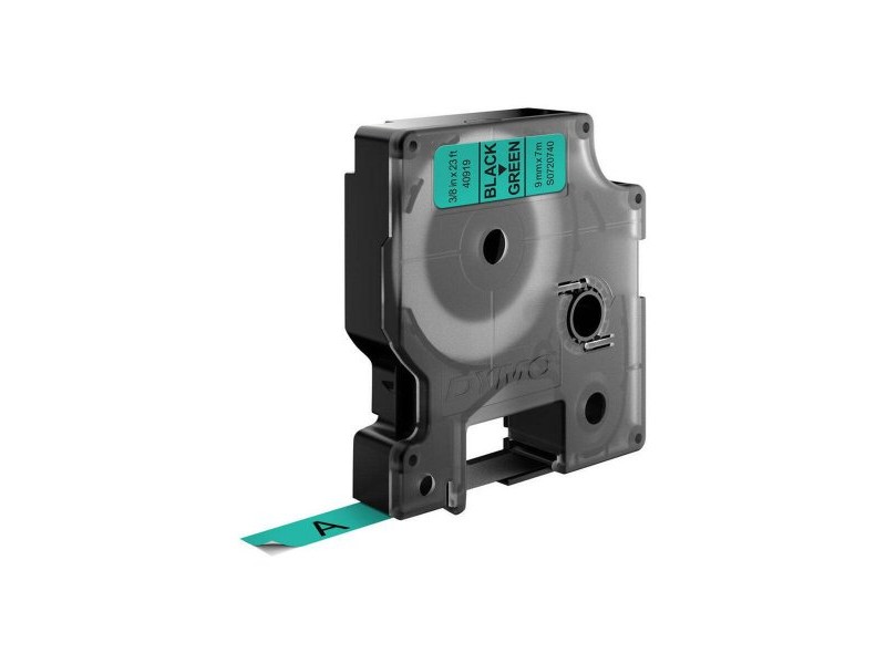 Ламинирана лента за етикетиране Dymo D1 40919 9 mm LabelManager™ Черен Зелен (5 броя)