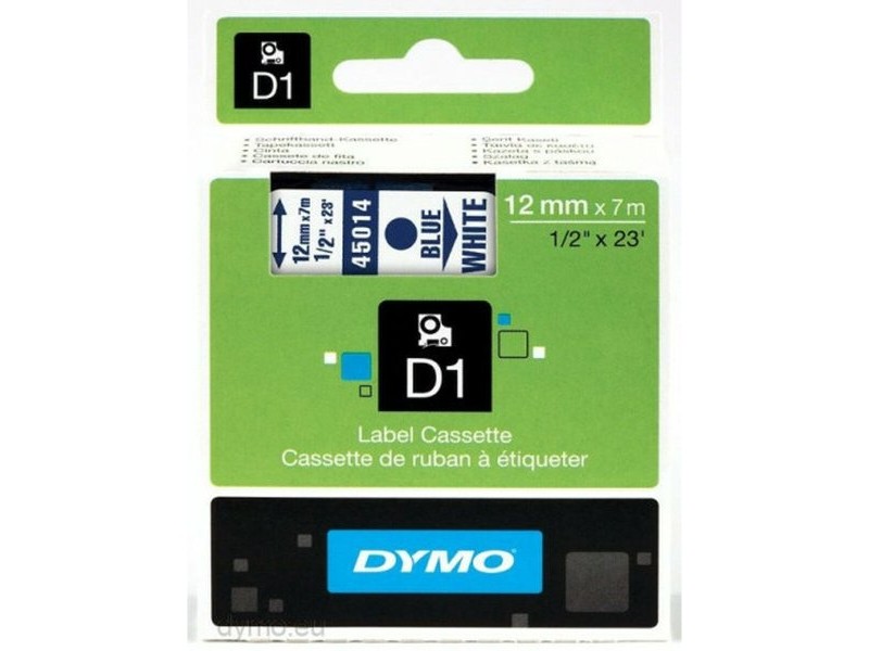 Ламинирана лента за етикетиране Dymo S0720540 Син/бял