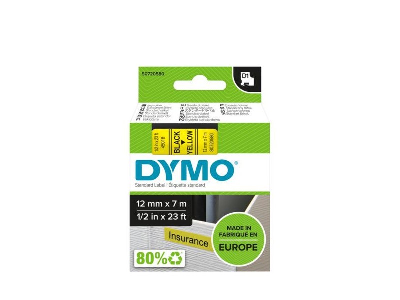 Стикери Dymo S0720580 Черен/Жълт