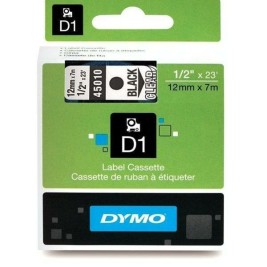 Ламинирана лента за етикетиране Dymo D1 45010 12 mm LabelManager™ Прозрачен Черен (5 броя)