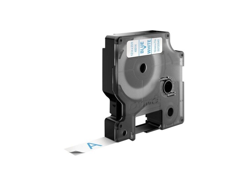Ламинирана лента за етикетиране Dymo D1 45014 12 mm LabelManager™ Бял Син Черен (5 броя)