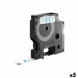 Ламинирана лента за етикетиране Dymo D1 45014 12 mm LabelManager™ Бял Син Черен (5 броя)