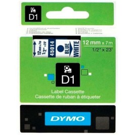 Ламинирана лента за етикетиране Dymo D1 45014 12 mm LabelManager™ Бял Син Черен (5 броя)