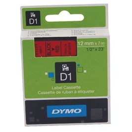Ламинирана лента за етикетиране Dymo D1 45017 12 mm LabelManager™ Червен Черен (5 броя)