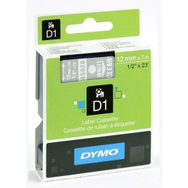 Ламинирана лента за етикетиране Dymo D1 45020 12 mm LabelManager™ Бял Прозрачен (5 броя)