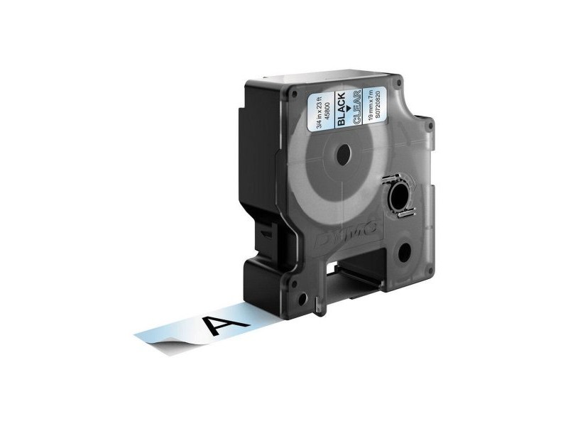 Ламинирана лента за етикетиране Dymo D1 45800 LabelManager™ Черен Прозрачен (5 броя)