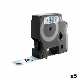 Ламинирана лента за етикетиране Dymo D1 45800 LabelManager™ Черен Прозрачен (5 броя)