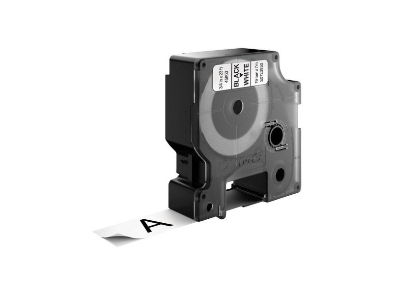 Ламинирана лента за етикетиране Dymo D1 45803 LabelManager™ Бял Черен (5 броя) Ламинирана лента за етикетиране Dymo D1 45803 LabelManager™ Бял Черен (5 броя)