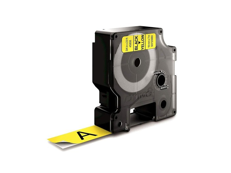 Ламинирана лента за етикетиране Dymo D1-19 45808 LabelManager™ Черен Жълт (5 броя)