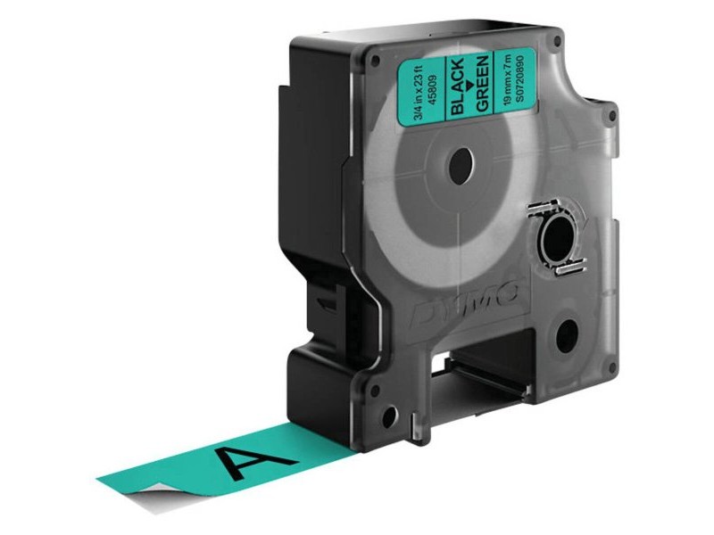 Ламинирана лента за етикетиране Dymo D1 45809 LabelManager™ Черен Зелен (5 броя)