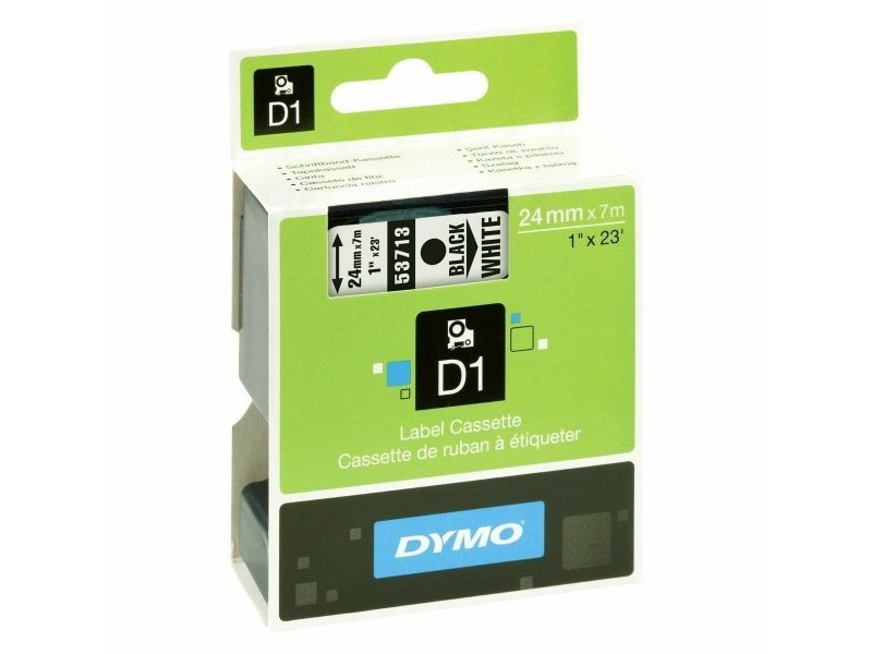 Ламинирана лента за етикетиране Dymo S0720930 Бял/Черен Черен/Бял 24 mm