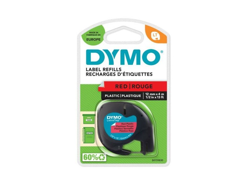 Ламинирана лента за етикетиране Dymo 91203 12 mm LetraTag® Черен Червен (10 броя) Ламинирана лента за етикетиране Dymo 91203 12 mm LetraTag® Черен Червен (10 броя)