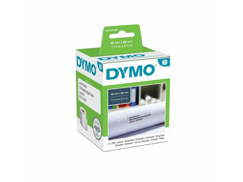 Топ етикети Dymo S0722400 Бял Червен Черен/Бял
