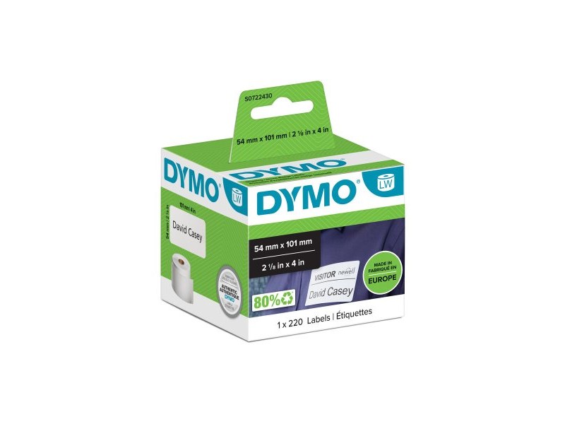 Етикети за принтер Dymo 99014 54 x 101 mm LabelWriter™ Бял Черен (6 броя)