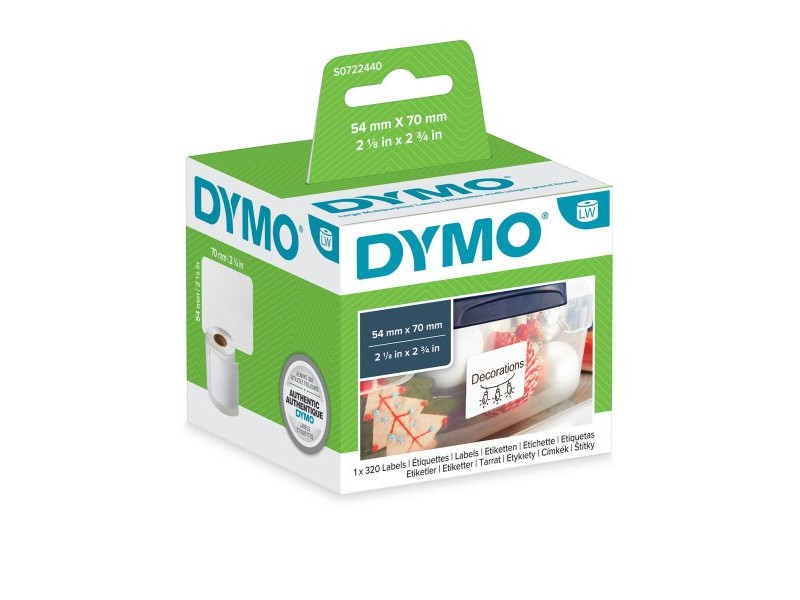 Етикети за принтер Dymo S0722440 54 x 70 mm LabelWriter™ Бял (6 броя)