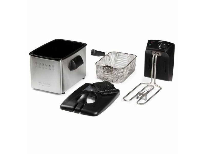 Фритюрник DOMO DO465FR 4 L 3000 W Сребрист Стомана