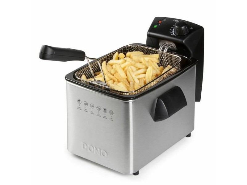 Фритюрник DOMO DO465FR 4 L 3000 W Сребрист Стомана