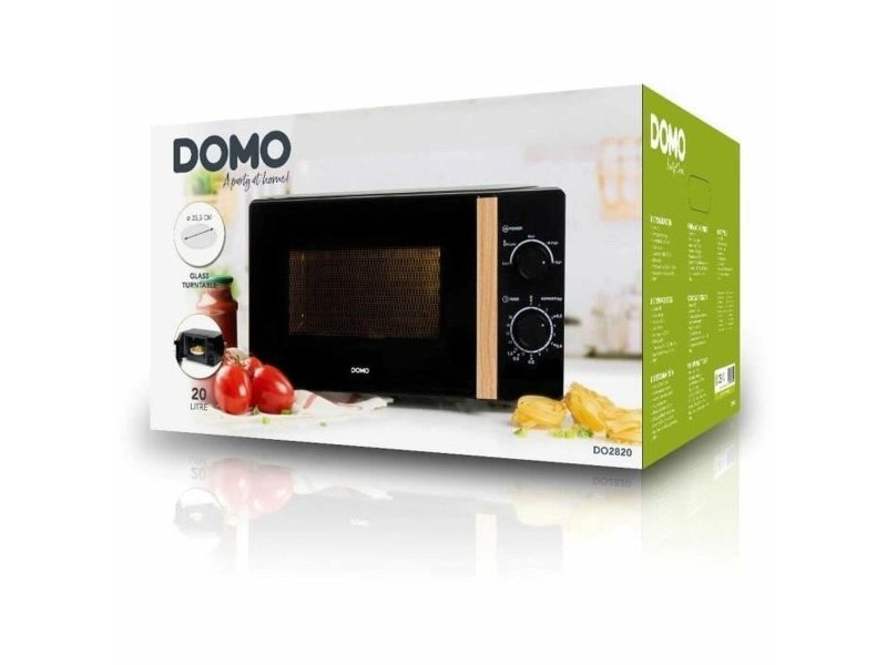 микровълновата фурна DOMO Черен 700 W 20 L