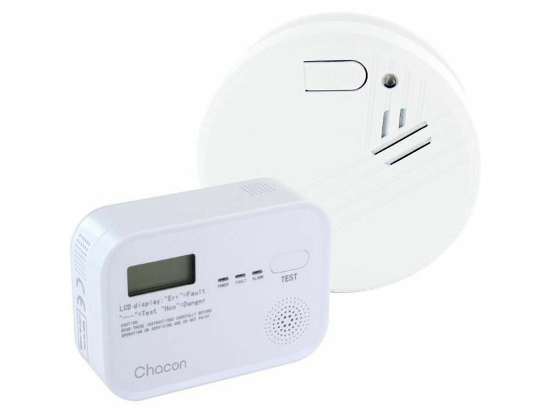 Set of smoke and carbon monoxide detectors Chacon