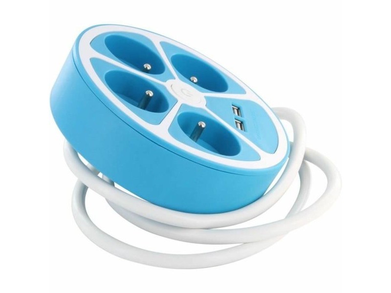 Табло с 4 гнезда с бутон за включване Chacon 4X16 A 3680 W (1,5 m)