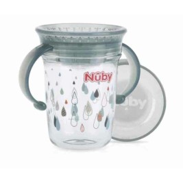 чашата за обучение Nûby NV0414019GREY + 6 месеца 360º Сив 240 ml