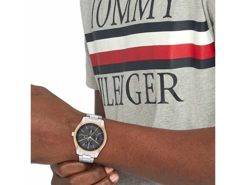 Мъжки часовник Tommy Hilfiger 1710541 Сребрист (Ø 43 mm) Мъжки часовник Tommy Hilfiger 1710541 Сребрист (Ø 43 mm)