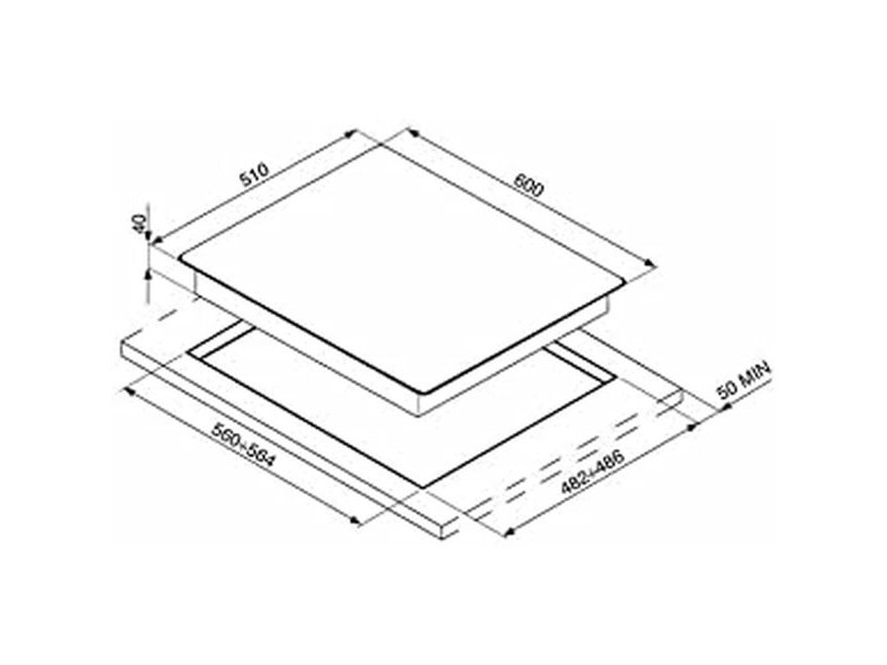 Газов котлон Meireles MG 3630X    BUT 60 cm 60 cm