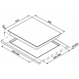 Газов котлон Meireles MG 3630X    BUT 60 cm 60 cm