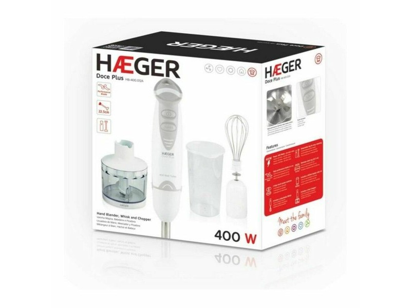 Ръчен блендер Haeger HB-400.012A Бял 400 W 400W