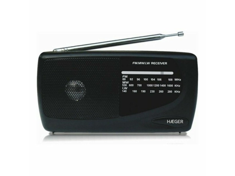 AM / FM радио Haeger PR-TRI.002A Черен