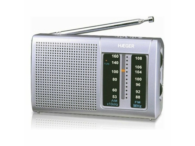 AM / FM радио Haeger PR-BIB.001A Сив