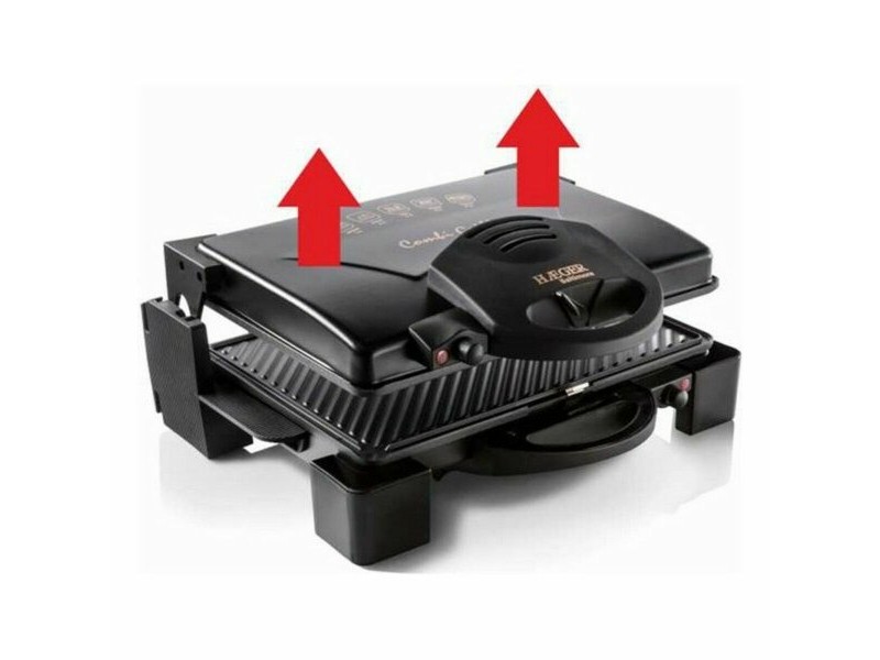 Grill Haeger GR-190.008A 1900W Черен Неръждаема стомана