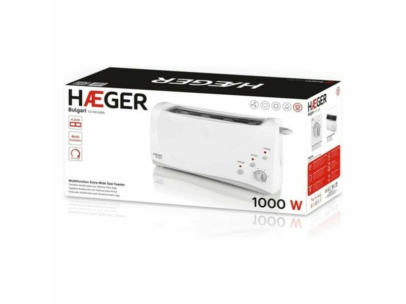Тостер Haeger TO-100.008A Мултифункционалност 1000 W Бял