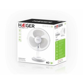 Настолен вентилатор Haeger FA016007A 45 W Бял