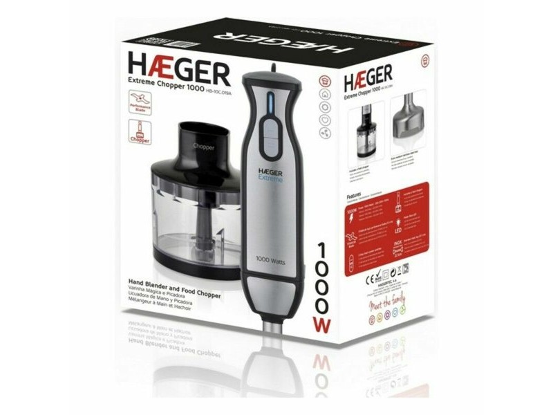 Блендер с чаша Haeger HB-10C.019A Черен 1000 W