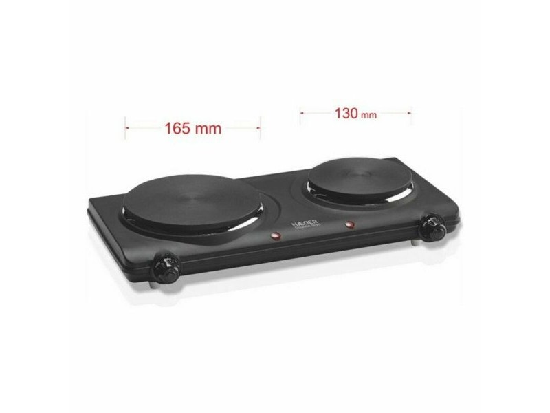 Електрически Котлон Haeger HP-02B.013A Черен 2 Печки Многоцветен 2250W