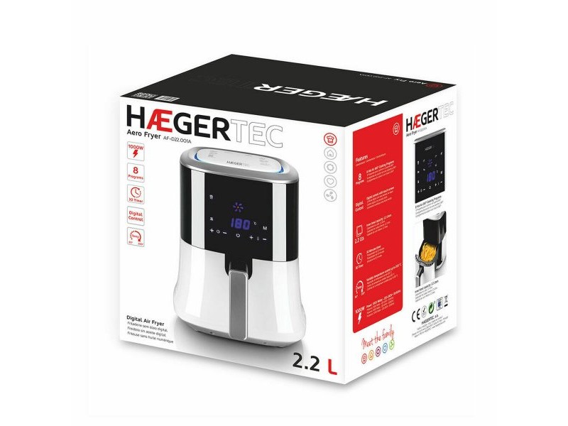 Фритюрник Haeger AF-D22.001A Бял 2,2 L 1000 W