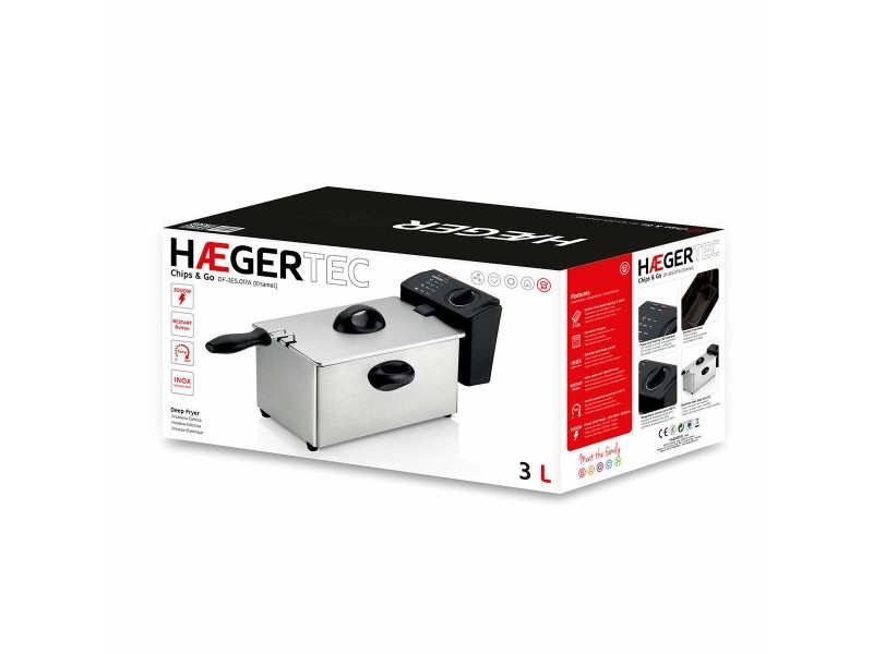 Фритюрник Haeger DF-3ES.017A Черен 2000 W