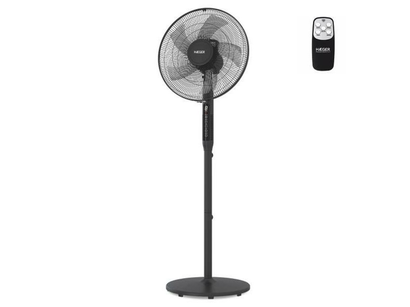 Вентилатор с крака Haeger SF-16R.013A Черен 55 W