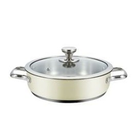 Касерола с Капак Haeger PA-24L.009A Бежов Ø 24 cm